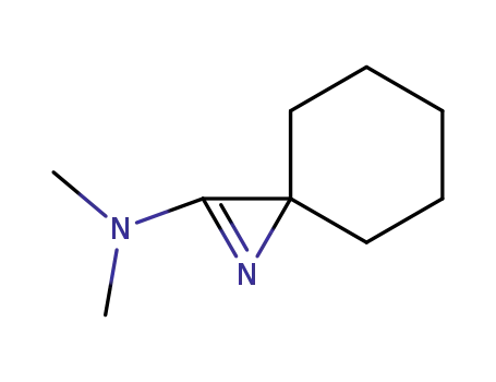 Molecular Structure of 56912-87-9 (1-Azaspiro[2.5]oct-1-en-2-amine, N,N-dimethyl-)