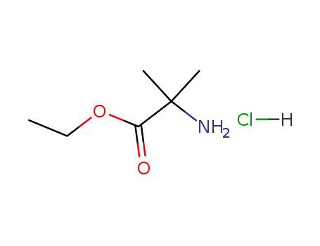 Molecular Structure of 17288-15-2 (Ethyl 2-amino-2-methylpropanoate hydrochloride)