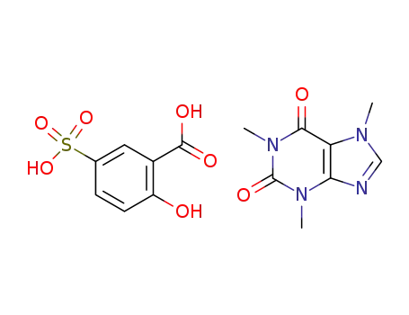 2-Hydroxy-5-sulfo-benzoic acid; compound with 1,3,7-trimethyl-3,7-dihydro-purine-2,6-dione