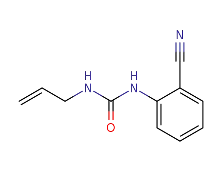 Molecular Structure of 122372-27-4 (N-Allyl-N'-(2-cyanophenyl)urea)