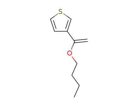 Molecular Structure of 132387-75-8 (Thiophene, 3-(1-butoxyethenyl)-)