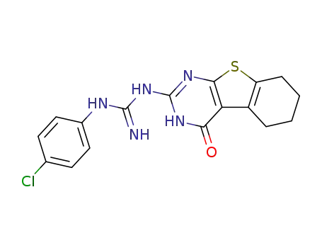 N-(4-Chloro-phenyl)-N'-(4-oxo-3,4,5,6,7,8-hexahydro-benzo[4,5]thieno[2,3-d]pyrimidin-2-yl)-guanidine