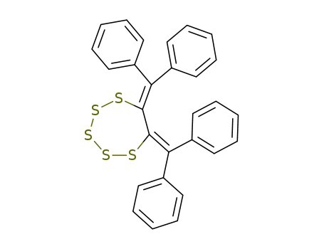 Molecular Structure of 118091-25-1 (1,2,3,4,5-Pentathiepane, 6,7-bis(diphenylmethylene)-)