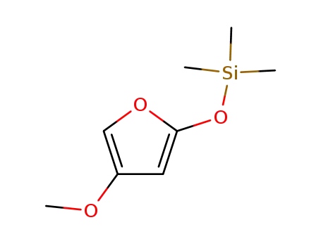 Molecular Structure of 82204-15-7 (Silane, [(4-methoxy-2-furanyl)oxy]trimethyl-)