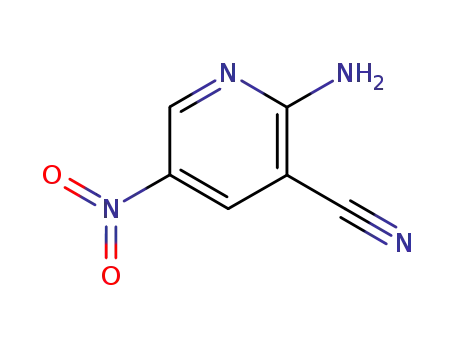 Molecular Structure of 31309-11-2 (3-Pyridinecarbonitrile, 2-amino-5-nitro-)