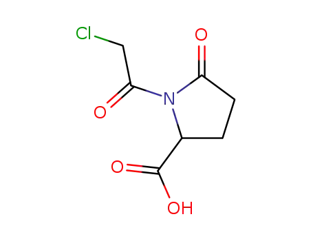 Molecular Structure of 98062-50-1 (L-Proline, 1-(chloroacetyl)-5-oxo-)