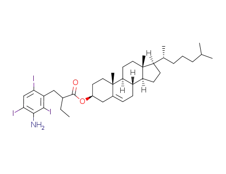 Molecular Structure of 83172-18-3 (cholesteryl iopanoate)