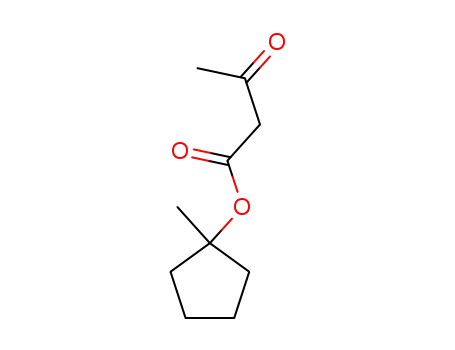Molecular Structure of 95445-65-1 (Butanoic acid, 3-oxo-, 1-methylcyclopentyl ester)