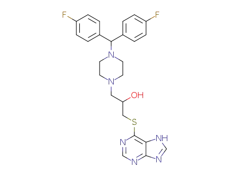 (2S)-1-[4-[bis(4-fluorophenyl)methyl]piperazin-1-yl]-3-(7H-purin-6-ylsulfanyl)propan-2-ol