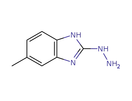 Molecular Structure of 93102-21-7 (2H-Benzimidazol-2-one,1,3-dihydro-5-methyl-,hydrazone(9CI))