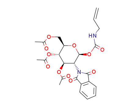 3,4,6-tri-O-acetyl-1-O-(N-allyl)carbamoyl-2-deoxy-2-phthalimido-β-D-glucopyranose