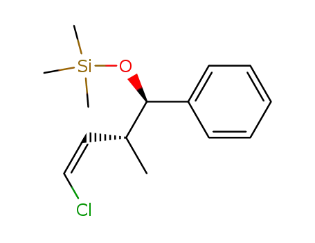 (1R*,2R*,3Z)-4-chloro-2-methyl-1-phenyl-1-trimethylsilyloxy-3-butene