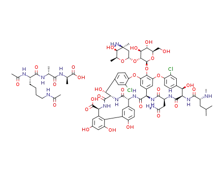 vancomycin - Nα,Nε-diacetyl-L-Lys-D-Ala-D-Ala - complex