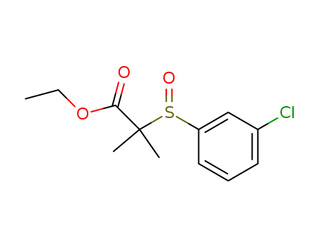 2-(3-Chloro-benzenesulfinyl)-2-methyl-propionic acid ethyl ester
