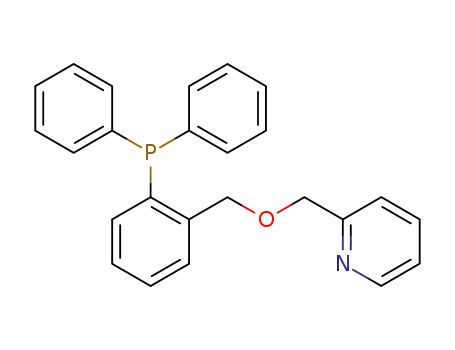Molecular Structure of 146583-33-7 (Pyridine, 2-[[[2-(diphenylphosphino)phenyl]methoxy]methyl]-)