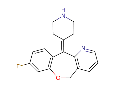 8-fluoro-5,11-dihydro-11-(4-piperidyldene)<1>benzoxepino<4,3-b>pyridine