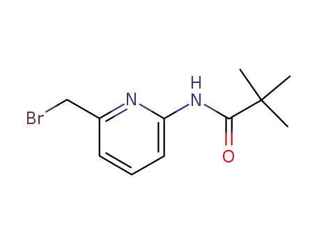 Molecular Structure of 111477-43-1 (Propanamide, N-[6-(bromomethyl)-2-pyridinyl]-2,2-dimethyl-)