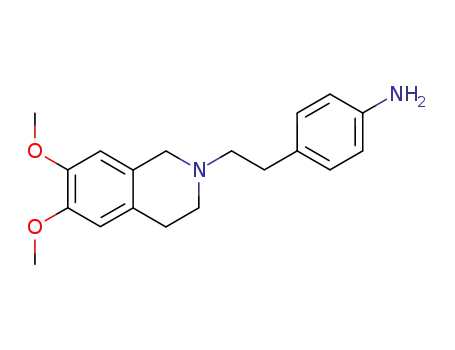 Benzenamine,4-[2-(3,4-dihydro-6,7-dimethoxy-2(1H)-isoquinolinyl)ethyl]-