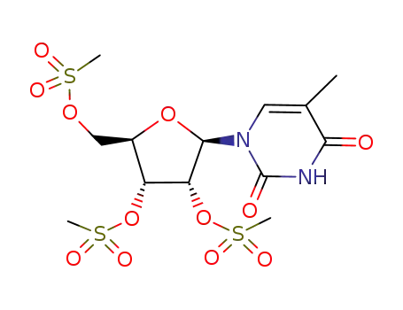 2′,3′,5′-tris(methanesulfonyl)-5-methyluridine