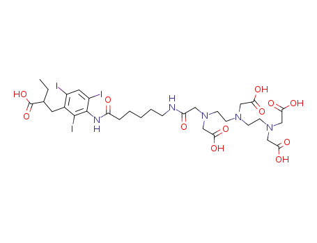 18-<<3-(2-carboxybutyl)-2,4,6-triiodophenyl>amino>-3,6,9-tris(carboxymethyl)-11,18-dioxo-3,6,9,12-tetraazaoctadecanoic acid