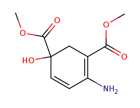 Molecular Structure of 177913-48-3 (3,5-Cyclohexadiene-1,3-dicarboxylic acid, 4-amino-1-hydroxy-,
dimethyl ester)