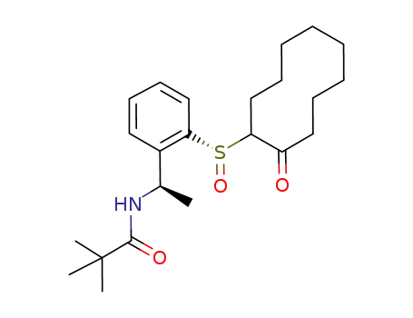 2,2-Dimethyl-N-{(R)-1-[2-((S)-2-oxo-cyclodecanesulfinyl)-phenyl]-ethyl}-propionamide
