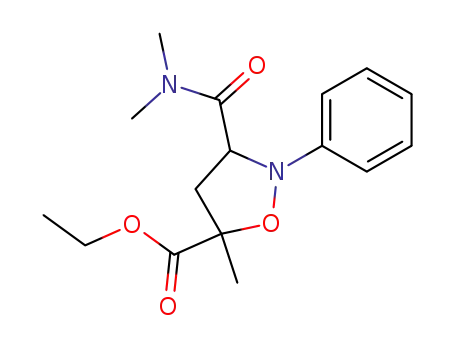 3-Dimethylcarbamoyl-5-methyl-2-phenyl-isoxazolidine-5-carboxylic acid ethyl ester