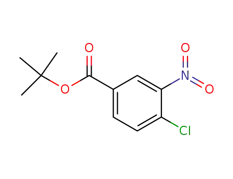 Molecular Structure of 157160-99-1 (Benzoic acid, 4-chloro-3-nitro-, 1,1-dimethylethyl ester)