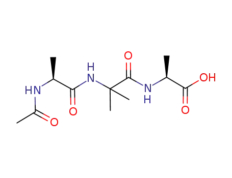Molecular Structure of 194936-10-2 (L-Alanine, N-acetyl-L-alanyl-2-methylalanyl-)