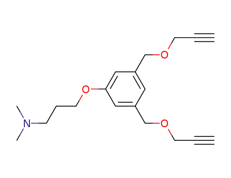 1,3-bis(propargyloxymethyl)-5-<3-(N,N'-dimethylamino)propoxy>benzene