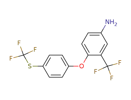 3-trifluoromethyl-4-(4-trifluoromethylsulfanyl-phenoxy)-phenylamine