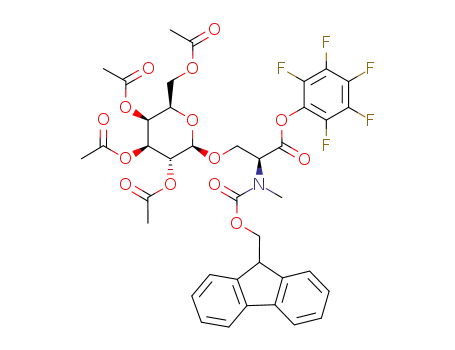 (S)-2-[(9H-Fluoren-9-ylmethoxycarbonyl)-methyl-amino]-3-((2R,3R,4S,5S,6R)-3,4,5-triacetoxy-6-acetoxymethyl-tetrahydro-pyran-2-yloxy)-propionic acid pentafluorophenyl ester