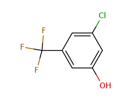 Molecular Structure of 570391-18-3 (3-Chloro-5-hydroxyBenzotrifluoride)