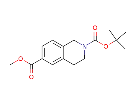 3,4-Dihydro-1H-isoquinoline-2.6-dicarboxylic acid 2-tert-butyl ester-6-methyl ester