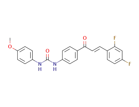 1-{4-[(E)-3-(2,4-Difluoro-phenyl)-acryloyl]-phenyl}-3-(4-methoxy-phenyl)-urea