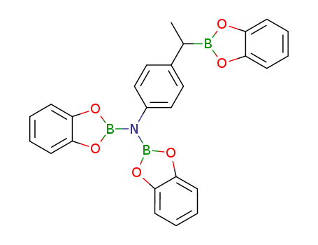 bis-benzo[1,3,2]dioxaborol-2-yl-[4-(1-benzo[1,3,2]dioxaborol-2-yl-ethyl)-phenyl]-amine