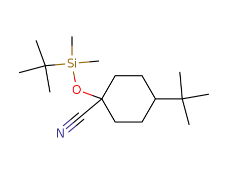 4-tert-butyl-1-(tert-butyl-dimethyl-silanyloxy)-cyclohexanecarbonitrile