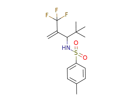 4-methyl-N-[4,4-dimethyl-2-(trifluoromethyl)pent-1-en-3-yl]benzenesulfonamide