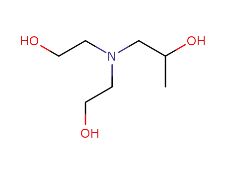 Molecular Structure of 6712-98-7 (N,N-BIS(2-HYDROXYETHYL)ISOPROPANOLAMINE)