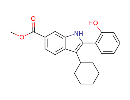 Methyl 3-cyclohexyl-2-(2-hydroxyphenyl)-1H-indole-6-carboxylate
