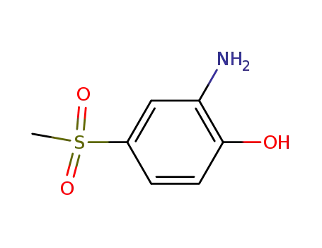 Molecular Structure of 98-30-6 (2-Amino-4-(methylsulfonyl)phenol)