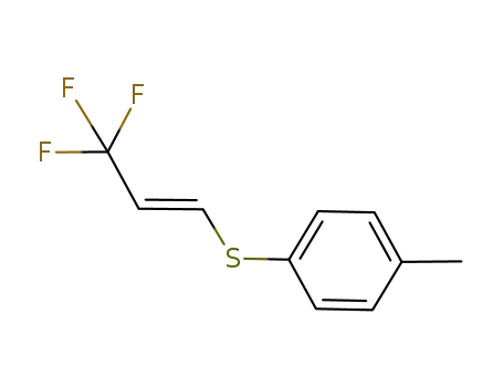 Molecular Structure of 940881-02-7 (1-methyl-4-{[(1E)-3,3,3-trifluoroprop-1-en-1-yl]sulfanyl}benzene)