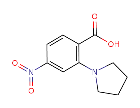 4-nitro-2-(1-pyrrolidinyl)benzoic acid