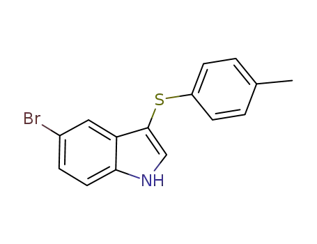 5-bromo-3-[(4-methylphenyl)thio]-1H-indole