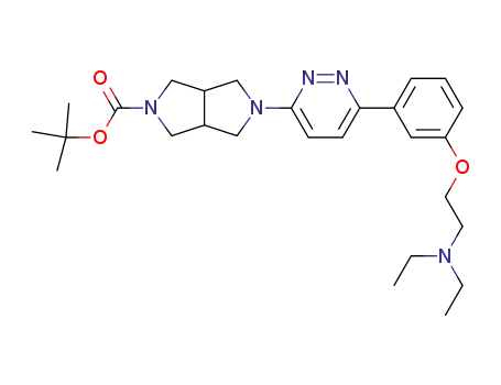 5-[6-[3-(2-diethylamino-ethoxy)-phenyl]-pyridazin-3-yl]-hexahydro-pyrrolo[3,4-c]pyrrole-2-carboxylic acid tert-butyl ester