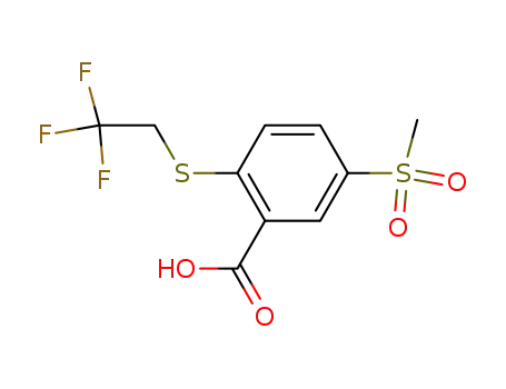 5-Methanesulfonyl-2-(2,2,2-trifluoro-ethylsulfanyl)-benzoic acid