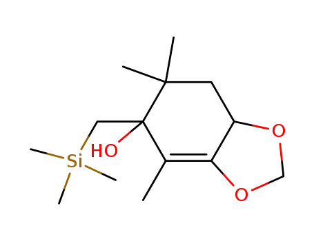 4,6,6-trimethyl-5,6,7,7a-tetrahydro-5-trimethylsilylmethyl-1,3-benzodioxol-5-ol