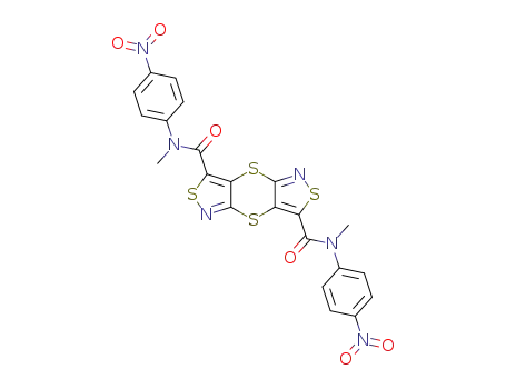 N,N'-Bis(4-nitrophenyl)-N,N'-dimethyl-1,4-dithiino<2,3-c;6,5-c'>diisothiazol-3,7-dicarboxamid