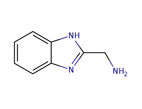 Molecular Structure of 5805-57-2 ((1H-BENZO[D]IMIDAZOL-2-YL)METHANAMINE)