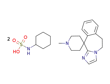 6,11-dihydro-1'-methyl-spiro[5H-imidazo[2,1-b][3]benzazepine-11,4'-piperidine] cyclohexylsulfamate (1:2)